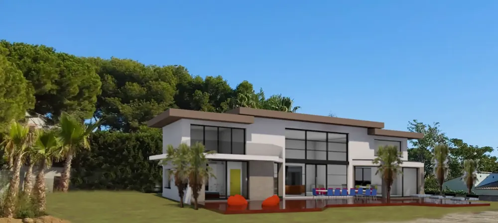 Maison contemporaine sur deux niveaux - AGDE