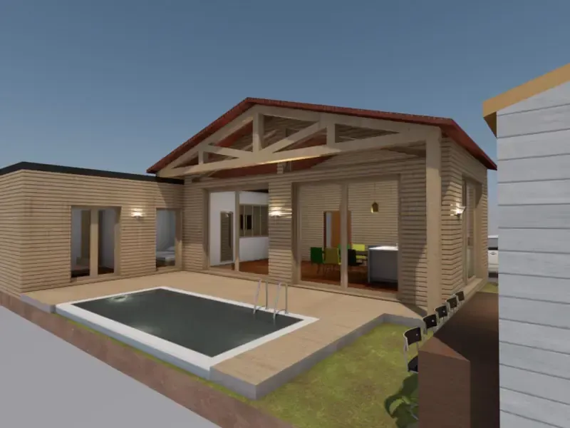 Maison bois type "CHALET" - AGDE