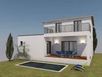 villa-contemporaine-deux-niveaux-garage-piscine-4