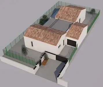 Projet : plan de maison avant construction à Montblanc